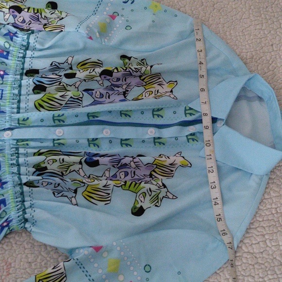 NWT Burryco Size 10 Zebra Abstract Print Long Sleeve Button Front Dress - Picture 10 of 17